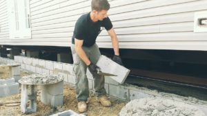 Concrete Skirting for Mobile Homes